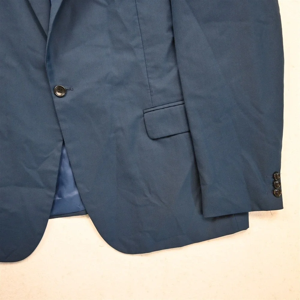 NEW Coofandy 3XLR Blue Mens Blazer Suit Jacket Sport Coat